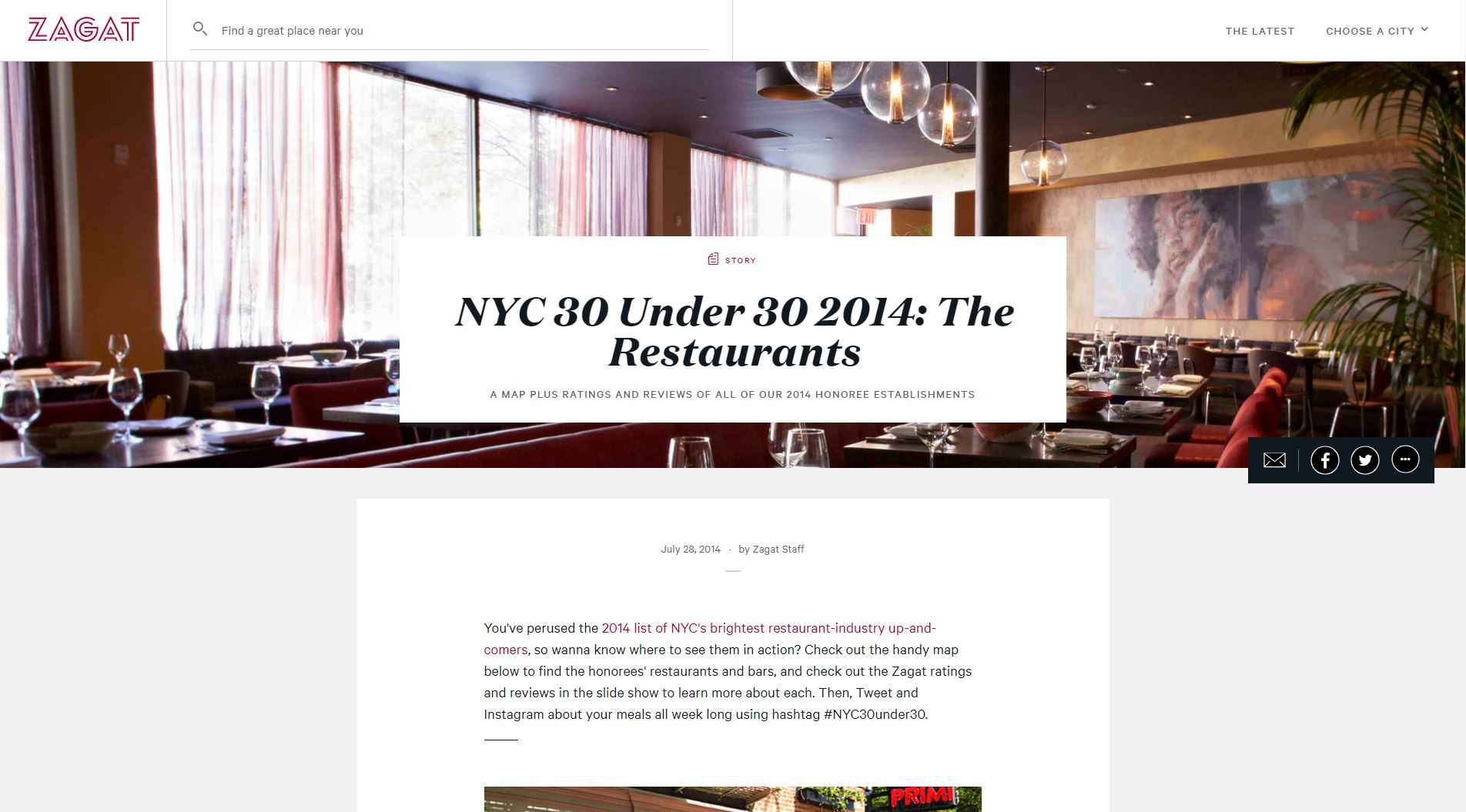 nyc 30 under 30 2014 the restaurants