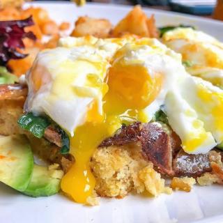 It’s a little gloomy out there, but we can brighten your weekend! ☀️ Brunch is waiting for you! . Our menu is also available for always free delivery if ordering through our website.